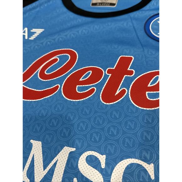 2022/23 Napoli Home Authentic Skin Fit EA7 3XL Fits US XL - Picture 4 of 12